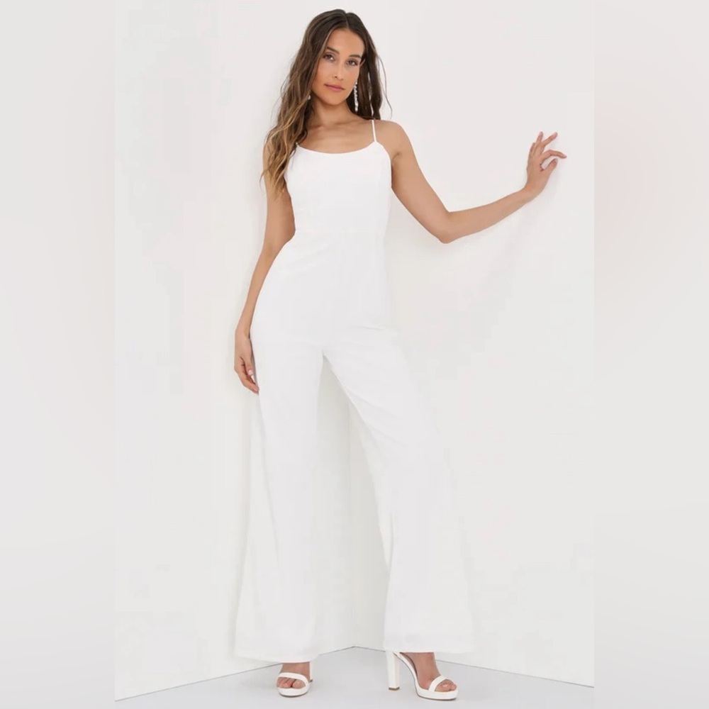 Lulus White Jumpsuit XS